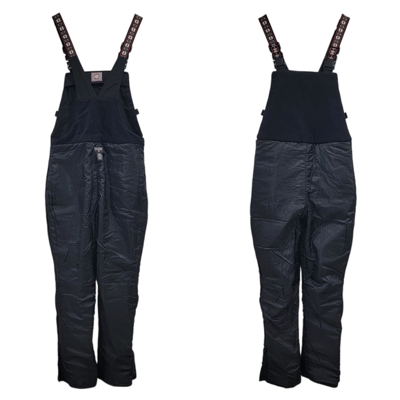 Polo Jeans Co. Ralph Lauren Ski Bib Overalls Snow Pants Black Women’s Large - Picture 8 of 17